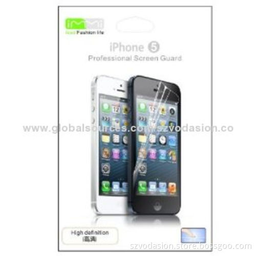 High Definition Screen Protectors for iPhone 5, Fingerprint Scratch Proof